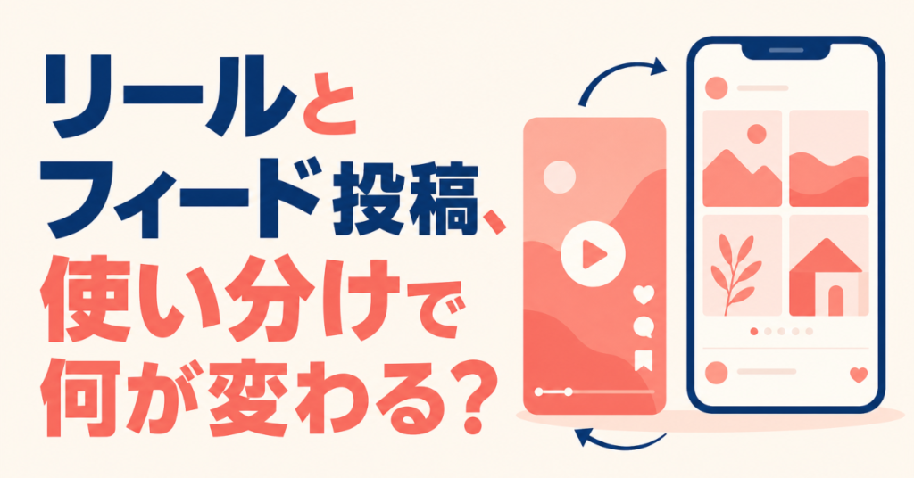 リールとフィード投稿、使い分けで何が変わる?